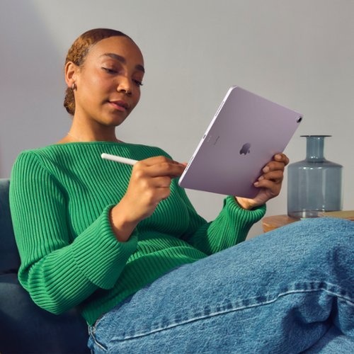 Apple - Geek Squad Certified Refurbished 11-inch iPad Air M2 chip Built for Apple Intelligence Wi-Fi 128GB - Space Gray