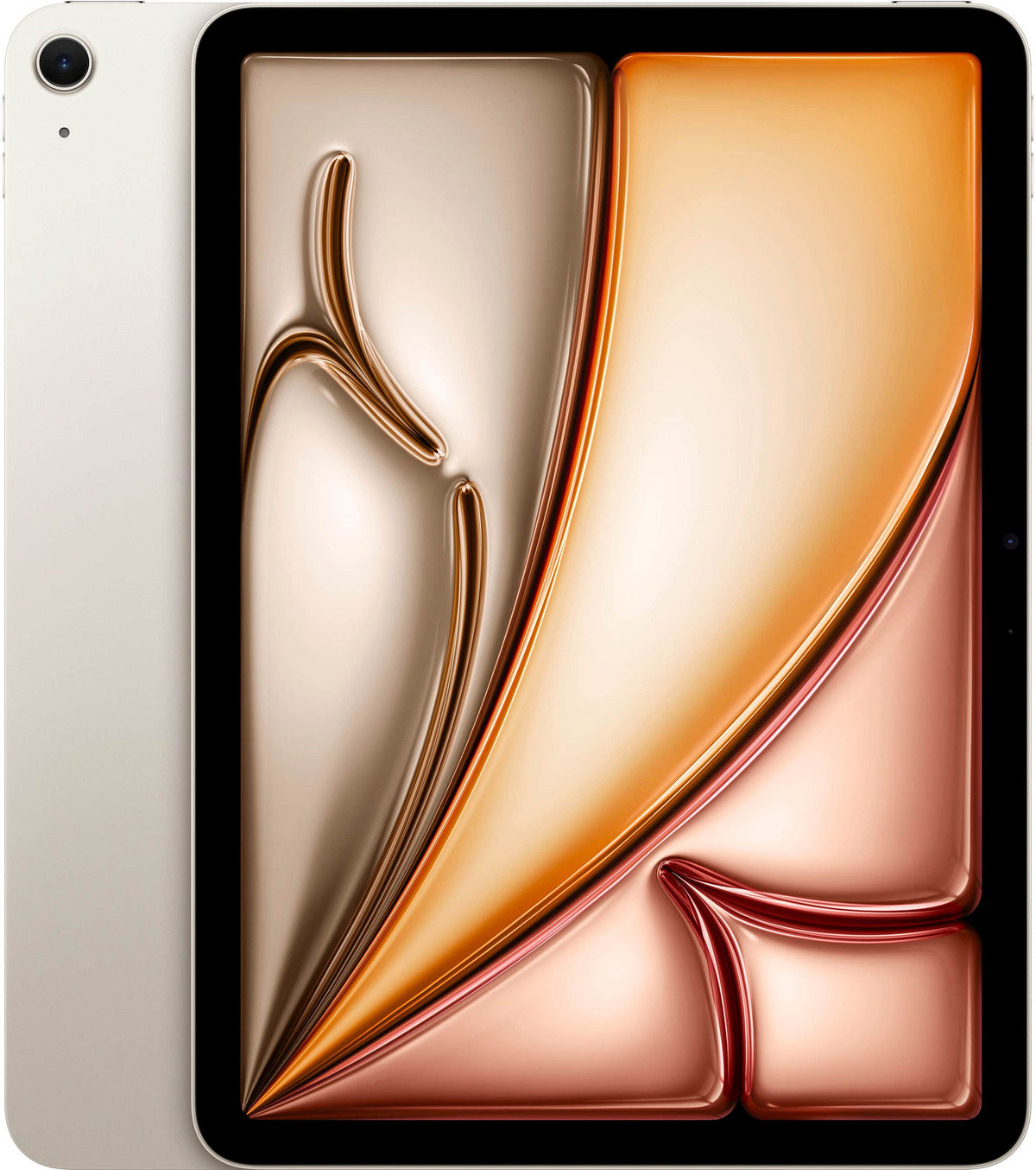 Apple - Geek Squad Certified Refurbished 11-inch iPad Air M2 chip Built for Apple Intelligence Wi-Fi 128GB - Starlight