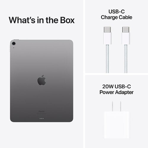 Apple - Geek Squad Certified Refurbished 13-inch iPad Air M2 chip Built for Apple Intelligence Wi-Fi 128GB - Space Gray