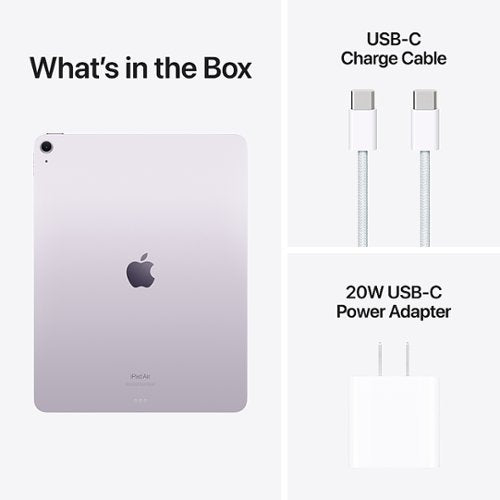 Apple - Geek Squad Refurbished Good - 13-inch iPad Air M2 chip Built for Apple Intelligence Wi-Fi 256GB - Purple