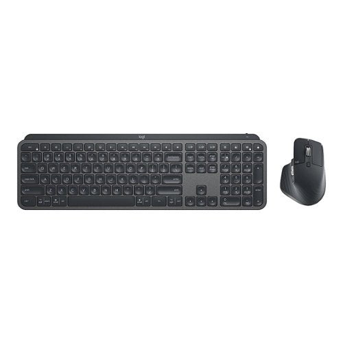 Logitech - MX Keys Combo for Business Full-size Wireless Scissor Keyboard and Mouse Bundle for Windows/Mac/Chrome/Linux - Graphite