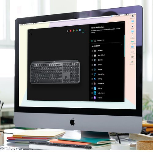 Logitech - MX Keys Combo for Business Full-size Wireless Scissor Keyboard and Mouse Bundle for Windows/Mac/Chrome/Linux - Graphite