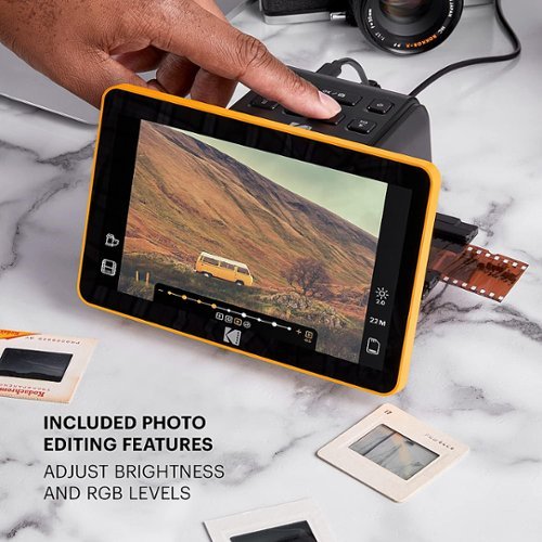 Kodak - Slide N Scan Digital Film Scanner with 7" LCD Screen - Black