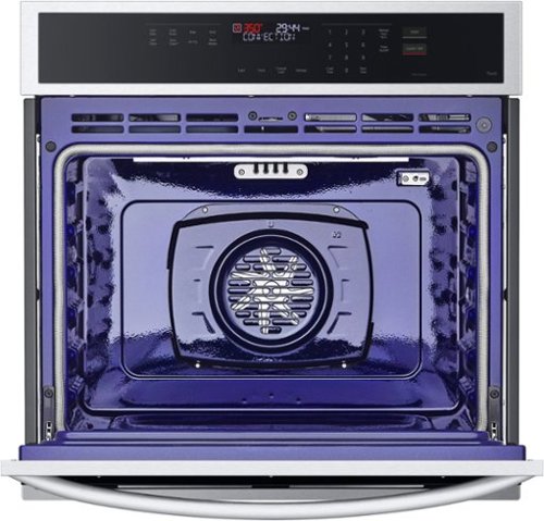 LG - 30" 4.7 Cu. Ft. Built-In Single Electric Convection Smart Wall Oven with Air Fry - Stainless Steel