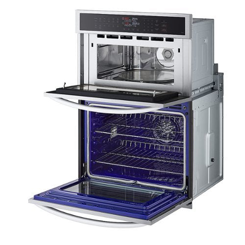 LG - 30-in Wide Smart Built-In Electric Convection Combination Wall Oven with Microwave and Air Fry - Stainless Steel