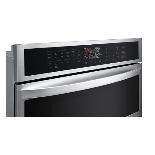LG - 30-in Wide Smart Built-In Electric Convection Combination Wall Oven with Microwave and Air Fry - Stainless Steel