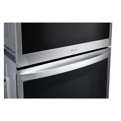 LG - 30-in Wide Smart Built-In Electric Convection Combination Wall Oven with Microwave and Air Fry - Stainless Steel