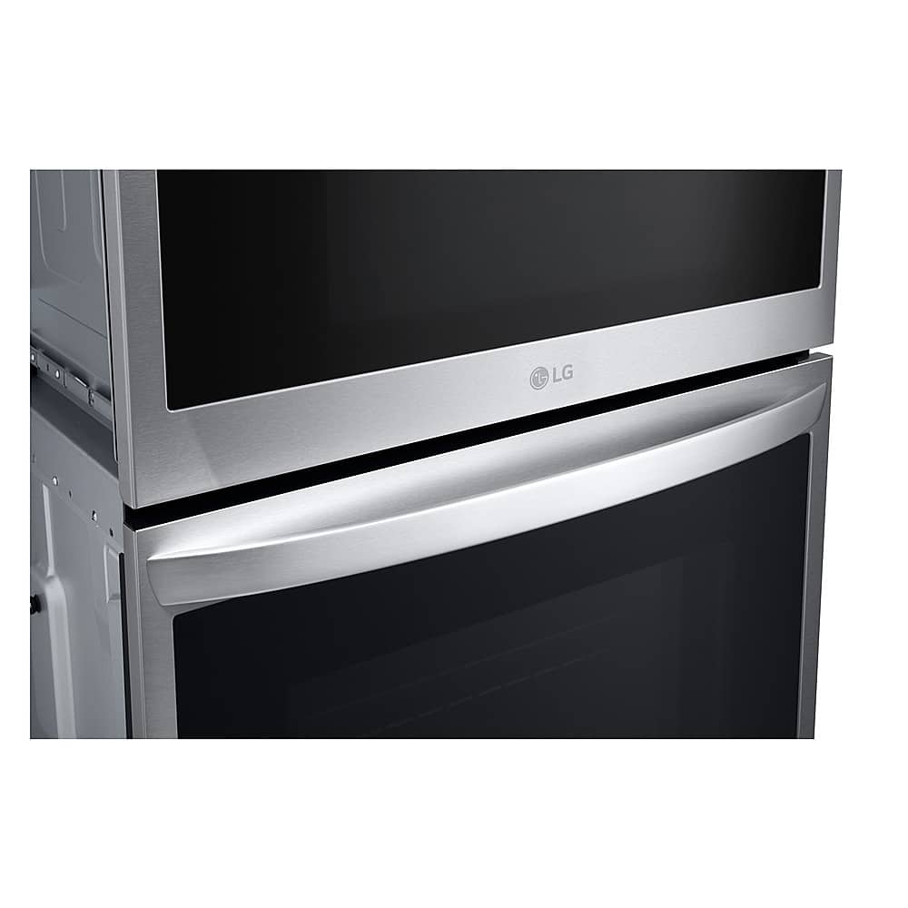 LG - 30-in Wide Smart Built-In Electric Convection Combination Wall Oven with Microwave and Air Fry - Stainless Steel