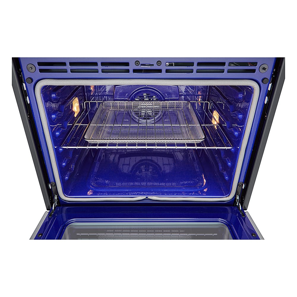 LG - 30-in Wide Smart Built-In Electric Convection Combination Wall Oven with Microwave and Air Fry - Stainless Steel