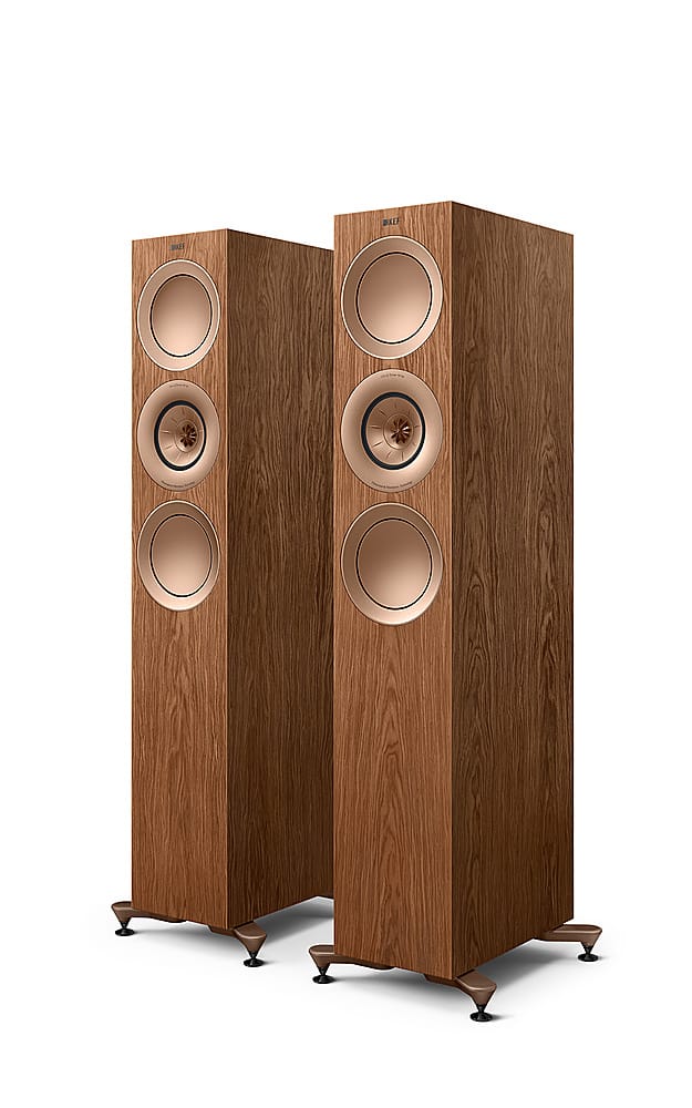 KEF - R7 Meta Floorstanding Loudspeaker (Each) - Walnut