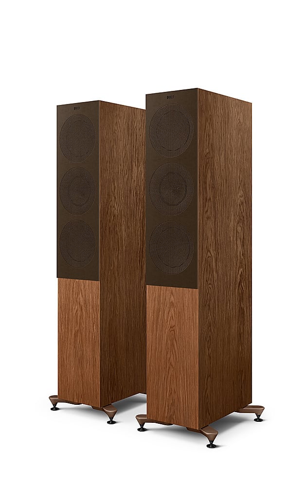 KEF - R7 Meta Floorstanding Loudspeaker (Each) - Walnut