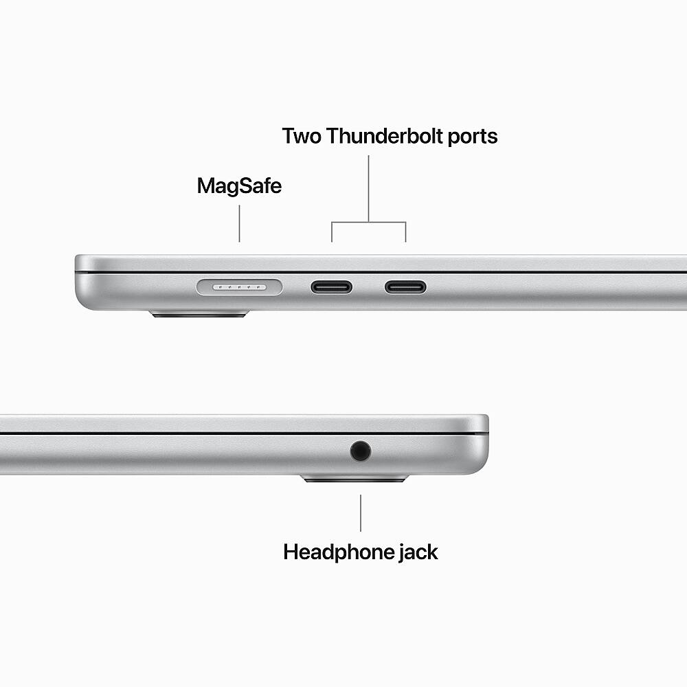 Apple - Geek Squad Certified Refurbished MacBook Air 15" Laptop - M2 chip - 8GB Memory - 512GB SSD - Silver