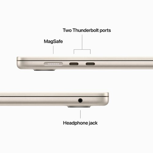 Apple - MacBook Air 15" Laptop - M2 chip Built for Apple Intelligence - 8GB Memory - 256GB SSD - Starlight