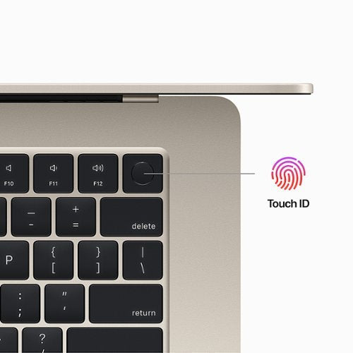 Apple - MacBook Air 15" Laptop - M2 chip Built for Apple Intelligence - 8GB Memory - 256GB SSD - Starlight