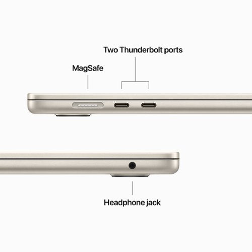 Apple - MacBook Air 15" Laptop - M2 chip Built for Apple Intelligence - 8GB Memory - 256GB SSD - Starlight