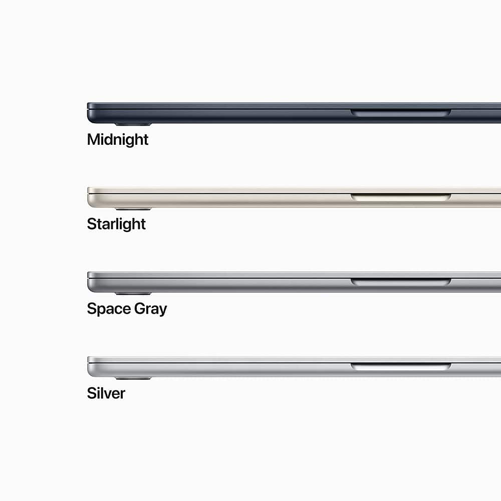 Apple - MacBook Air 15" Laptop - M2 chip Built for Apple Intelligence - 8GB Memory - 256GB SSD - Starlight