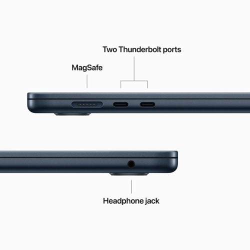 Apple - Geek Squad Certified Refurbished MacBook Air 15" Laptop - M2 chip - 8GB Memory - 256GB SSD - Midnight