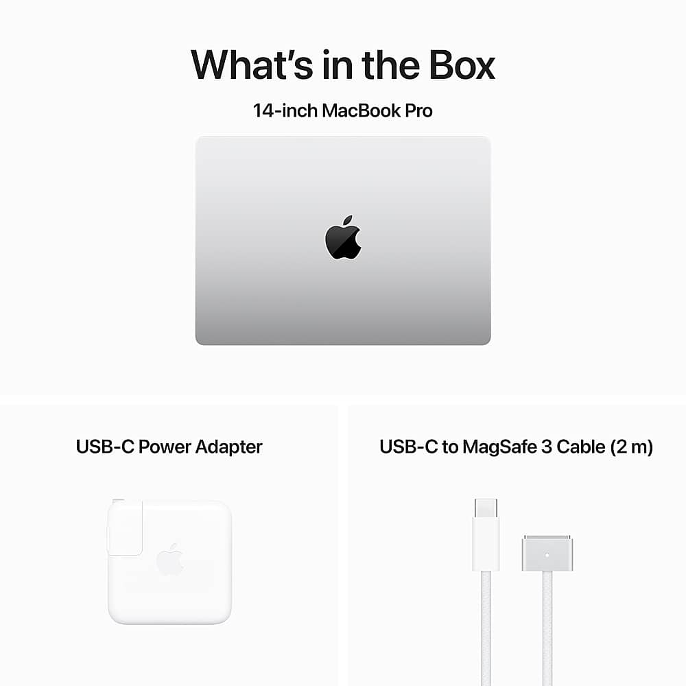 Apple - Geek Squad Certified Refurbished MacBook Pro 14" Laptop - M3 Pro chip - 18GB Memory - 14-core GPU - 512GB SSD - Silver