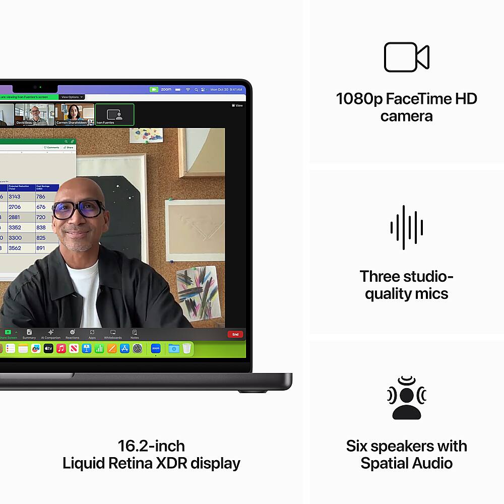 Apple - Geek Squad Certified Refurbished MacBook Pro 16" Laptop - M3 Pro chip - 18GB Memory - 18-core GPU - 512GB SSD - Space Black