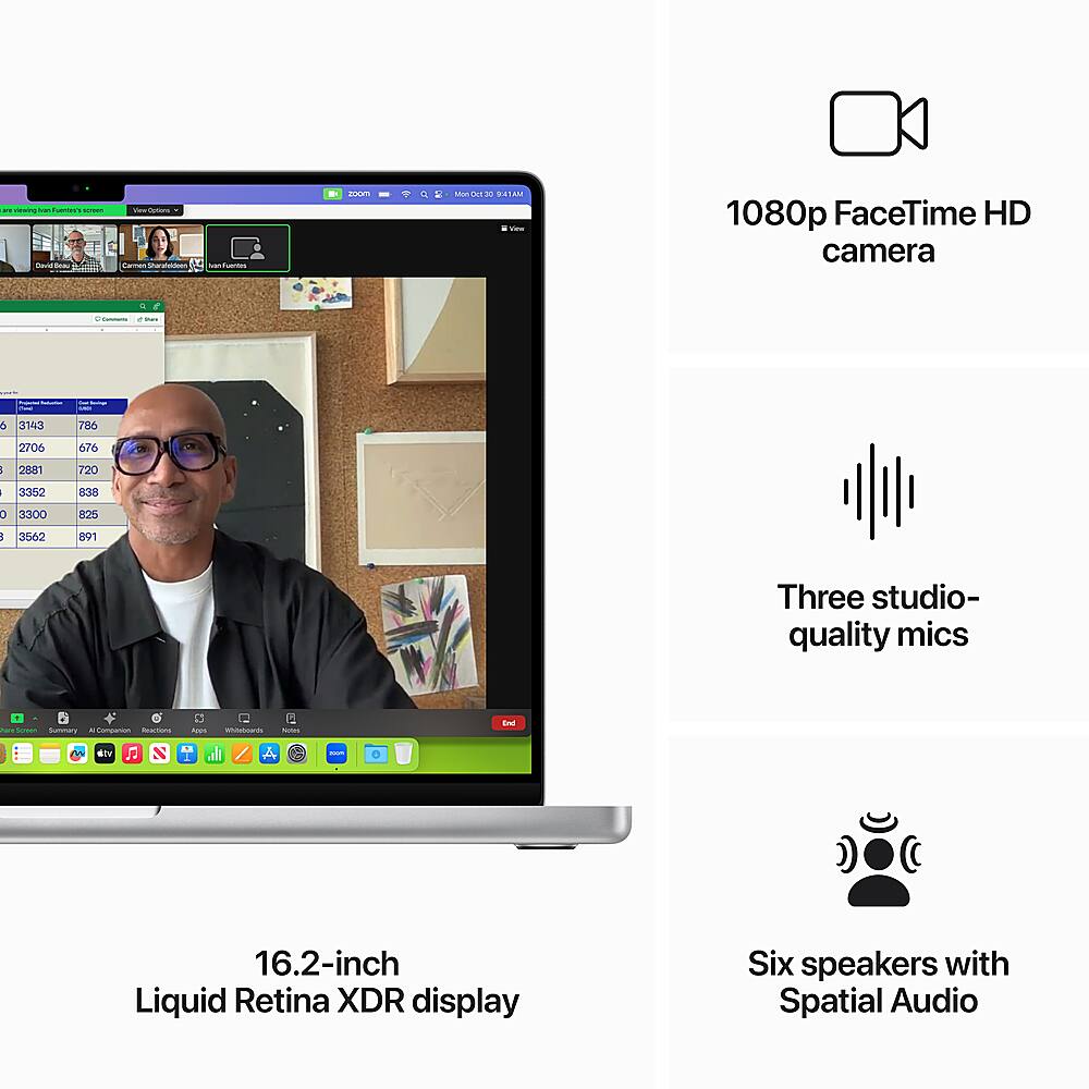 Apple - Geek Squad Certified Refurbished MacBook Pro 16" Laptop - M3 Max chip - 36GB Memory - 30-core GPU - 1TB SSD - Silver