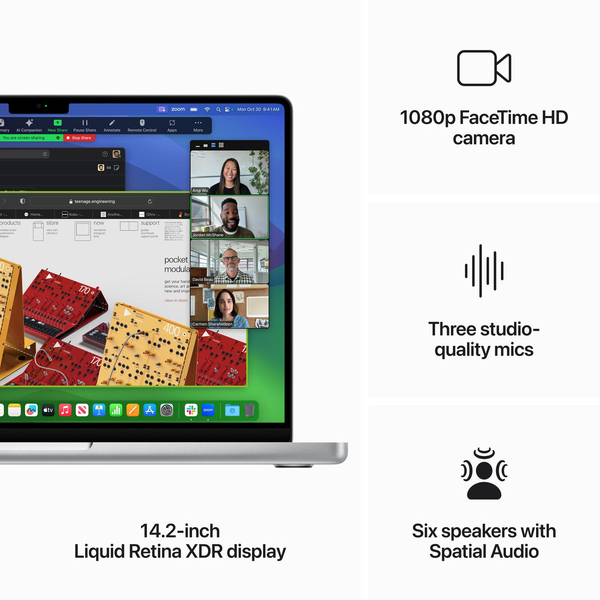 Apple - Geek Squad Certified Refurbished MacBook Pro 14" Laptop - M3 chip - 8GB Memory - 10-core GPU - 512GB SSD - Silver