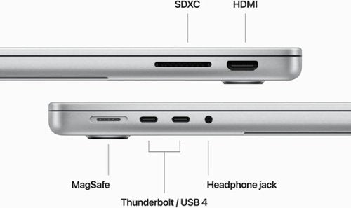 Apple - Geek Squad Certified Refurbished MacBook Pro 14" Laptop - M3 chip - 8GB Memory - 10-core GPU - 512GB SSD - Silver