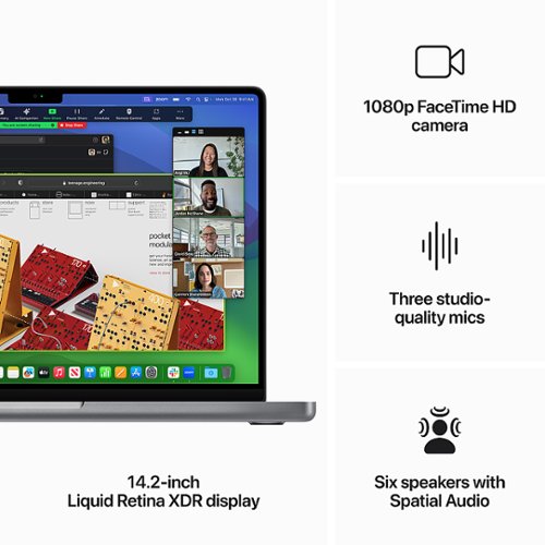 Apple - Geek Squad Certified Refurbished MacBook Pro 14" Laptop - M3 chip - 8GB Memory - 10-core GPU - 512GB SSD - Space Gray