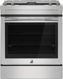 JennAir - 30 in. Wide 5 Elements RISE 6.2 Cu. Ft. Downdraft Slide-In Electric Convection Range with Dual-Choice Element - Stainless Steel