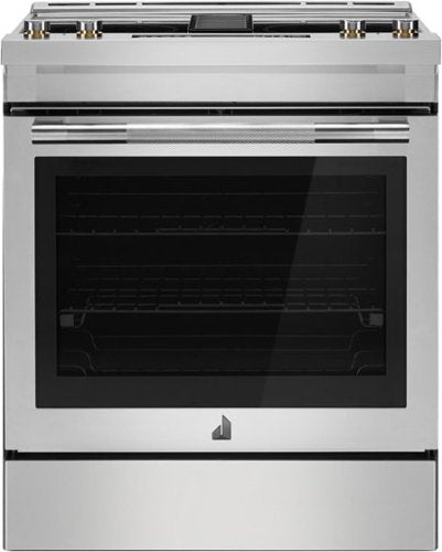 JennAir - 30 in. Wide 5 Elements RISE 6.2 Cu. Ft. Downdraft Slide-In Electric Convection Range with Dual-Choice Element - Stainless Steel