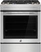 JennAir - 30 in. Wide 4 Burner 6.2 Cu. Ft. Slide-In Dual Fuel Convection Range with Self-Cleaning and Air Fry - Stainless Steel