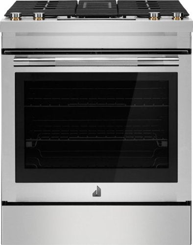 JennAir - 30 in. Wide 4 Burner 6.2 Cu. Ft. Slide-In Dual Fuel Convection Range with Self-Cleaning and Air Fry - Stainless Steel