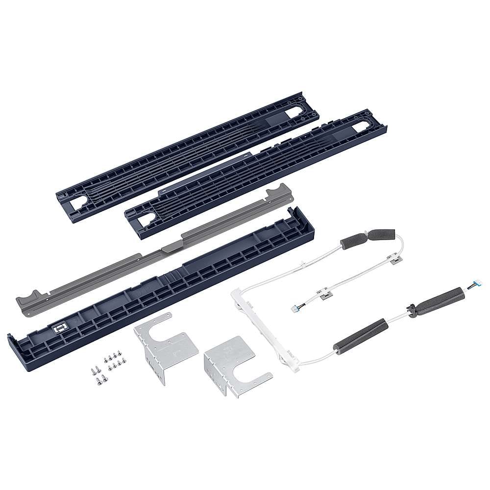 Samsung - Stacking and Multi-Control Combo Kit for Bespoke Hybrid Heat Pump Dryer - Brushed Navy