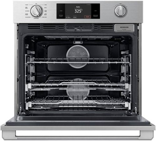 Dacor - Transitional 30" Built-In Single Electric Four-Part Pure Convection Wall Oven with Steam Assist and Chef Mode - Silver Stainless Steel