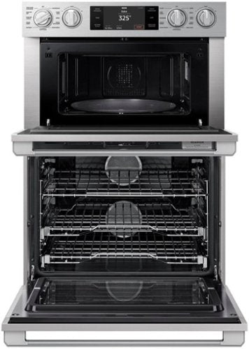 Dacor - Transitional 30" Built-In Electric Four-Part Pure Convection Combination Wall Oven with Microwave and Steam Assist - Silver Stainless Steel