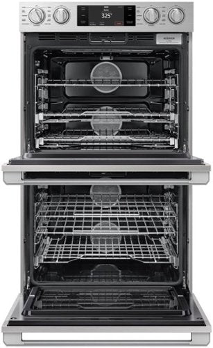 Dacor - Transitional 30" Built-In Electric Four-Part Pure Convection Double Wall Oven with Steam Assist and Chef Mode - Silver Stainless Steel