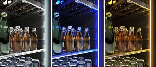 Zephyr - Presrv 24 in. 7-Bottle and 108-Can Single Zone Beverage Cooler - Stainless Steel/Glass