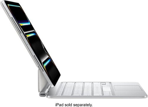 Apple - Geek Squad Certified Refurbished Magic Keyboard for iPad Pro 11‑inch (M4 and M5) - White
