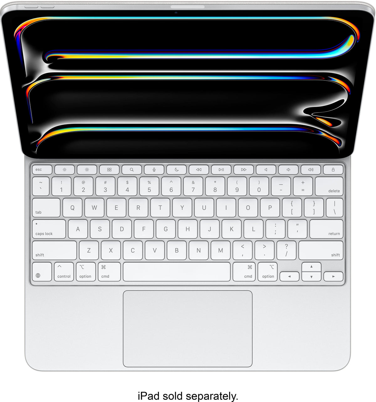 Apple - Geek Squad Certified Refurbished Magic Keyboard for iPad Pro 13‑inch (M4 and M5) - White
