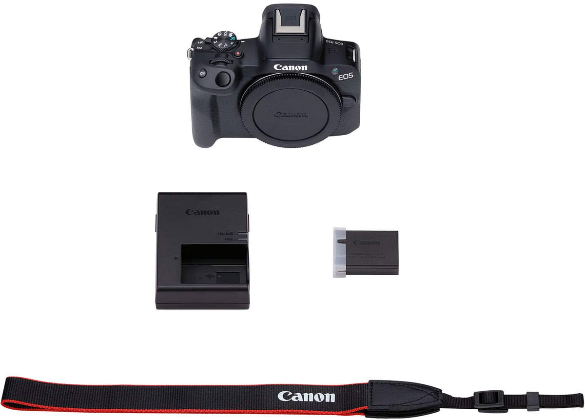 Canon - EOS R50 4K Video Mirrorless Camera (Body Only) - Black