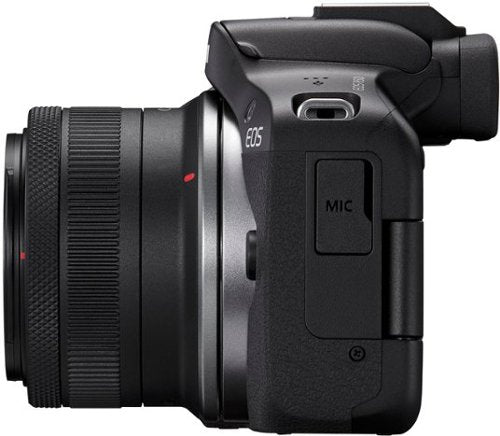 Canon - EOS R50 4K Video Mirrorless Camera with RF-S18-45mm f/4.5-6.3 IS STM Lens - Black