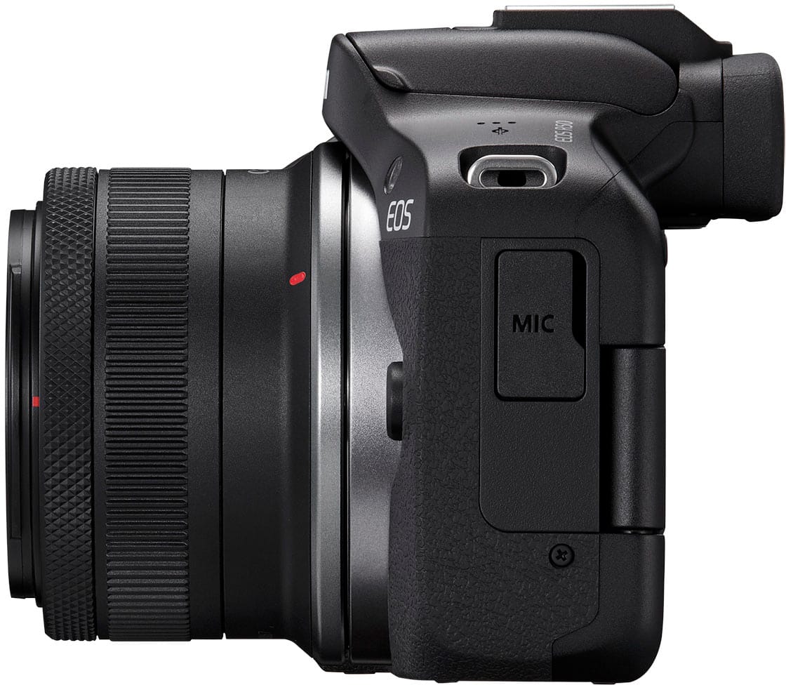 Canon - EOS R50 4K Video Mirrorless Camera with RF-S18-45mm f/4.5-6.3 IS STM Lens - Black