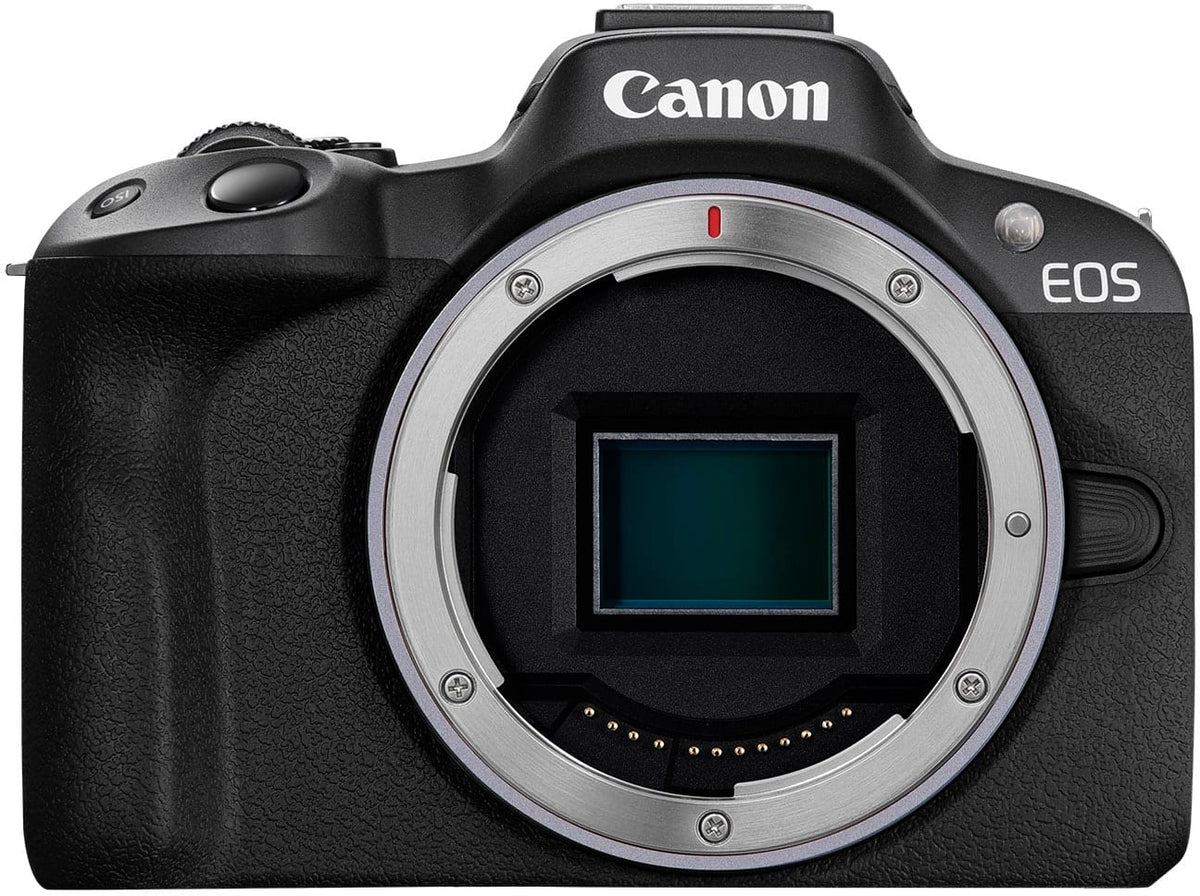 Canon - EOS R50 4K Video Mirrorless Camera with RF-S18-45mm f/4.5-6.3 IS STM Lens - Black