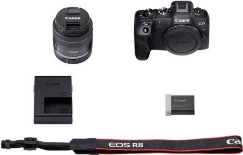 Canon - EOS R8 4K Video Mirrorless Camera with RF24-50mm f/4.5-6.3 IS STM Lens - Black