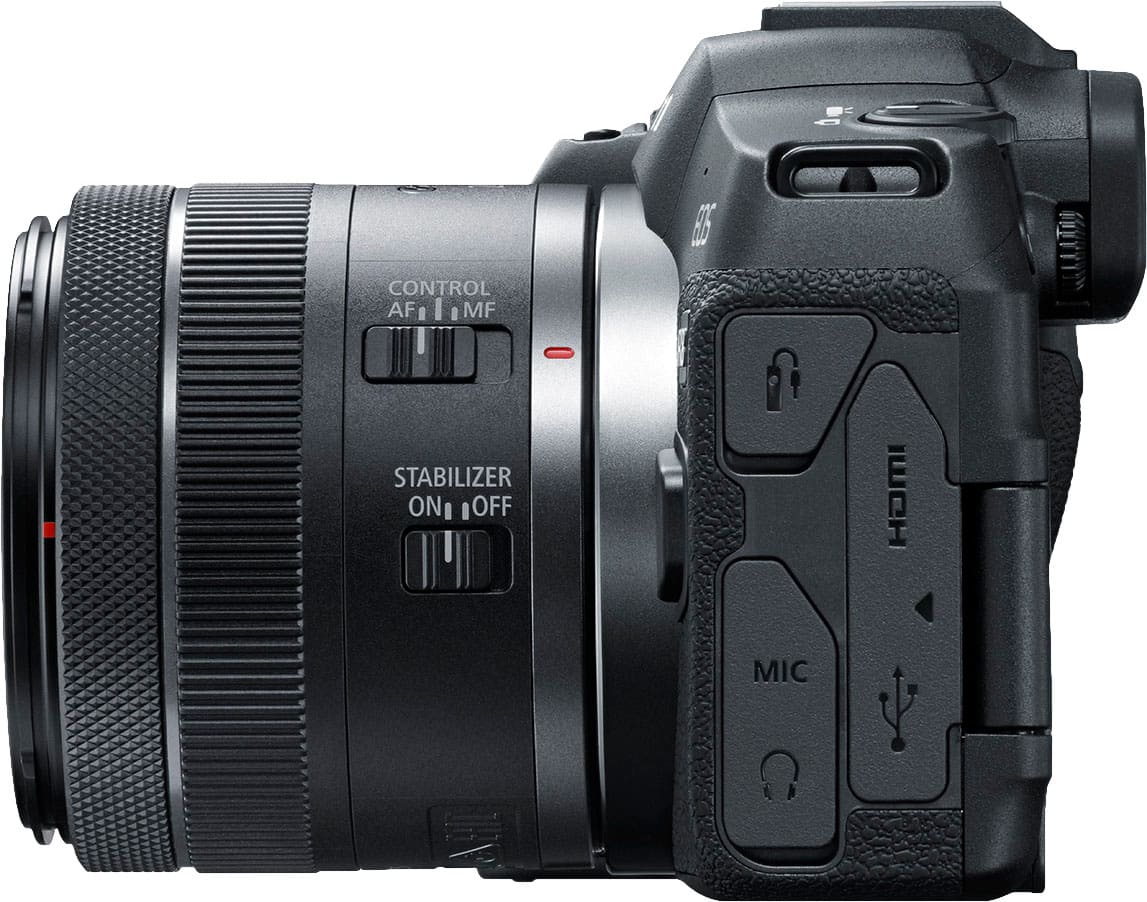 Canon - EOS R8 4K Video Mirrorless Camera with RF24-50mm f/4.5-6.3 IS STM Lens - Black