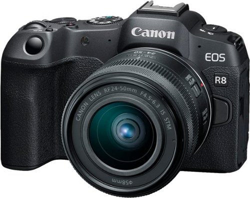 Canon - EOS R8 4K Video Mirrorless Camera with RF24-50mm f/4.5-6.3 IS STM Lens - Black