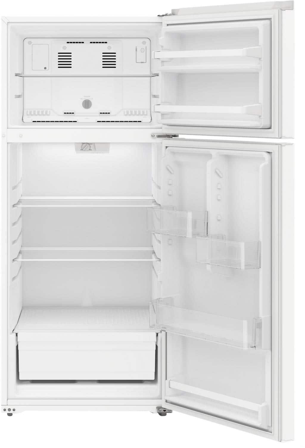 Amana - 24 in. Wide 16.4 cu. ft. Top-Freezer Refrigerator - White