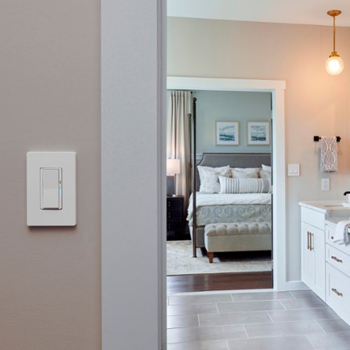 Lutron - Diva Smart Dimmer Switch Starter Kit - White