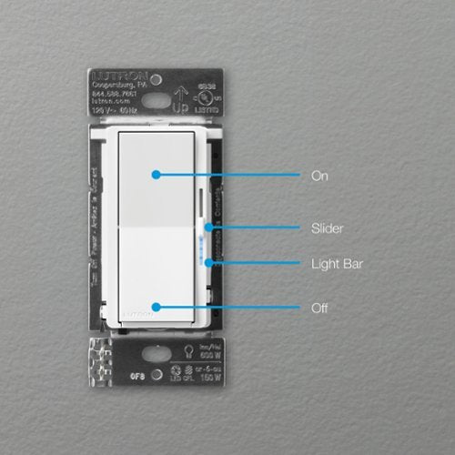 Lutron - Diva Smart Dimmer Switch - White