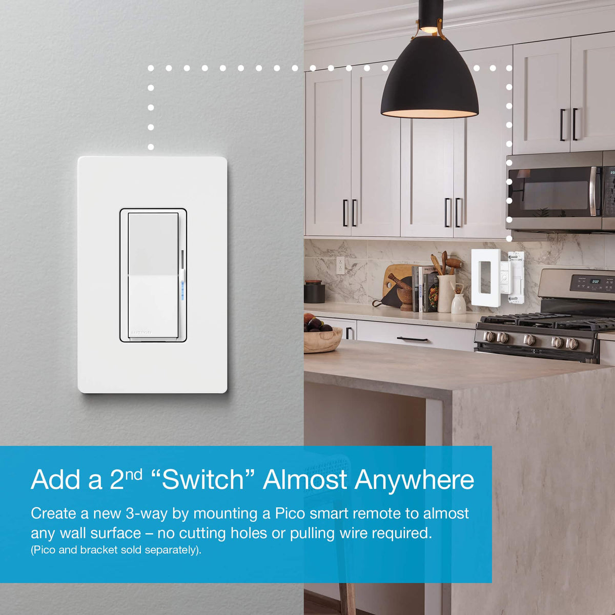 Lutron - Diva Smart Dimmer Switch - White