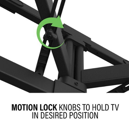 Sanus - Premium Outdoor Full-Motion Mount for TVs 40"-85" - Black